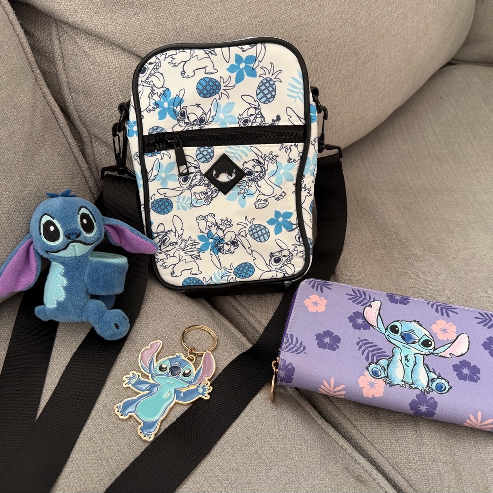 Stitch Themed Kids Accessory Set - Blue and Purple
